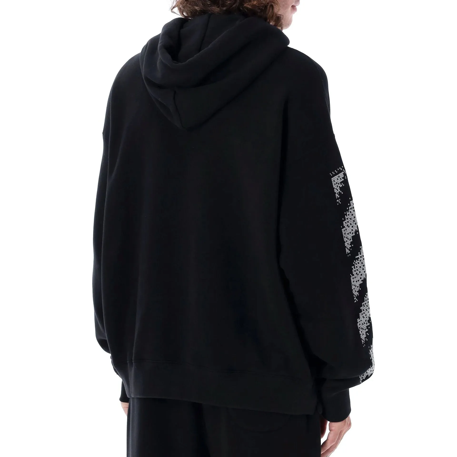 Off-White Pixel Diag Skate Hooded Sweatshirt-Black-MEN sold by Siebentaschen product image thumbnail 3