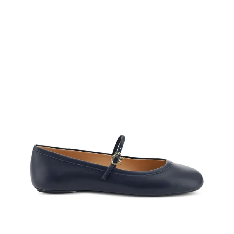 Gianvito Rossi Carla Ballerina Flats-Blue-WOMEN sold by Siebentaschen