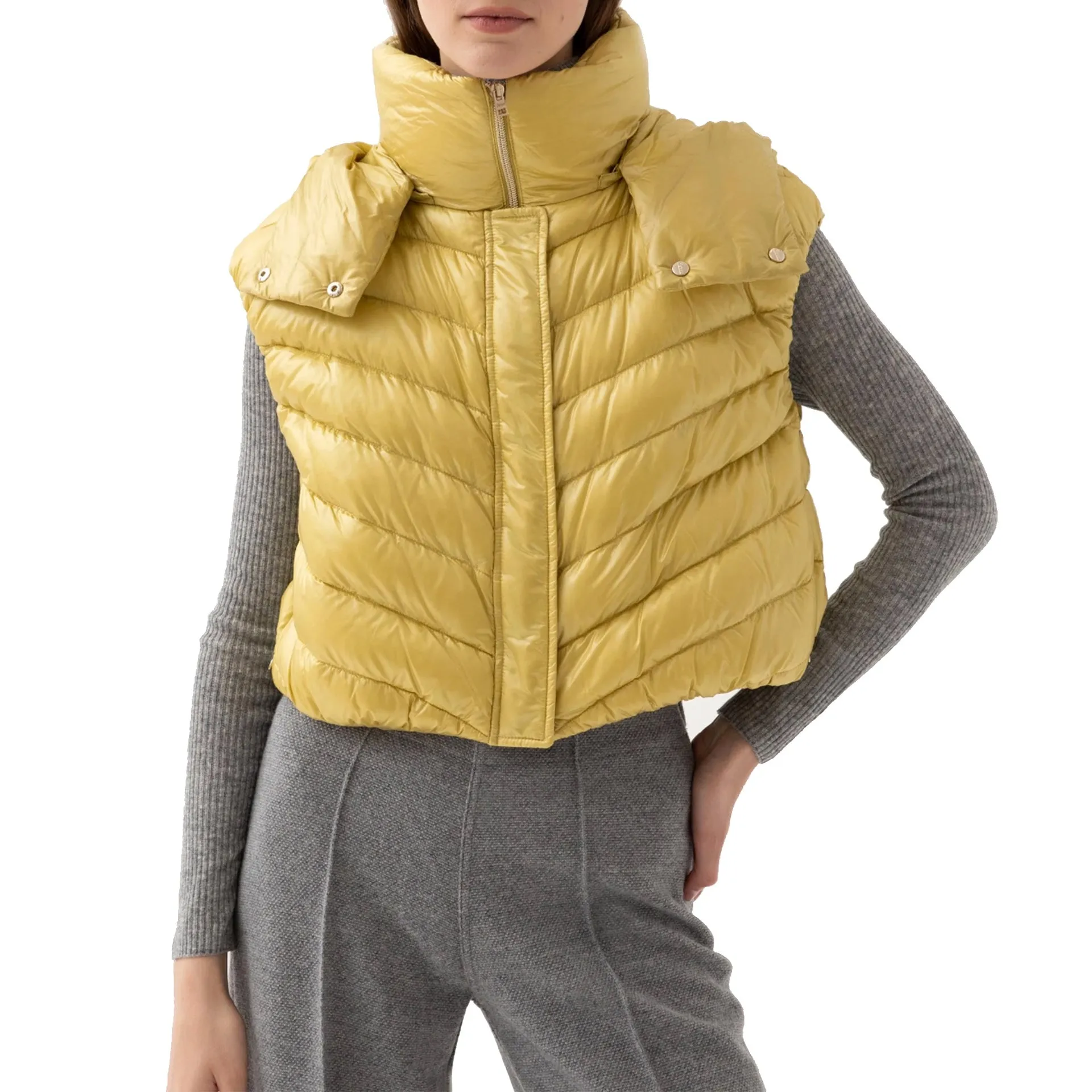 HERNO Down Vest Jacket-Yellow-WOMEN sold by Siebentaschen product image thumbnail 2