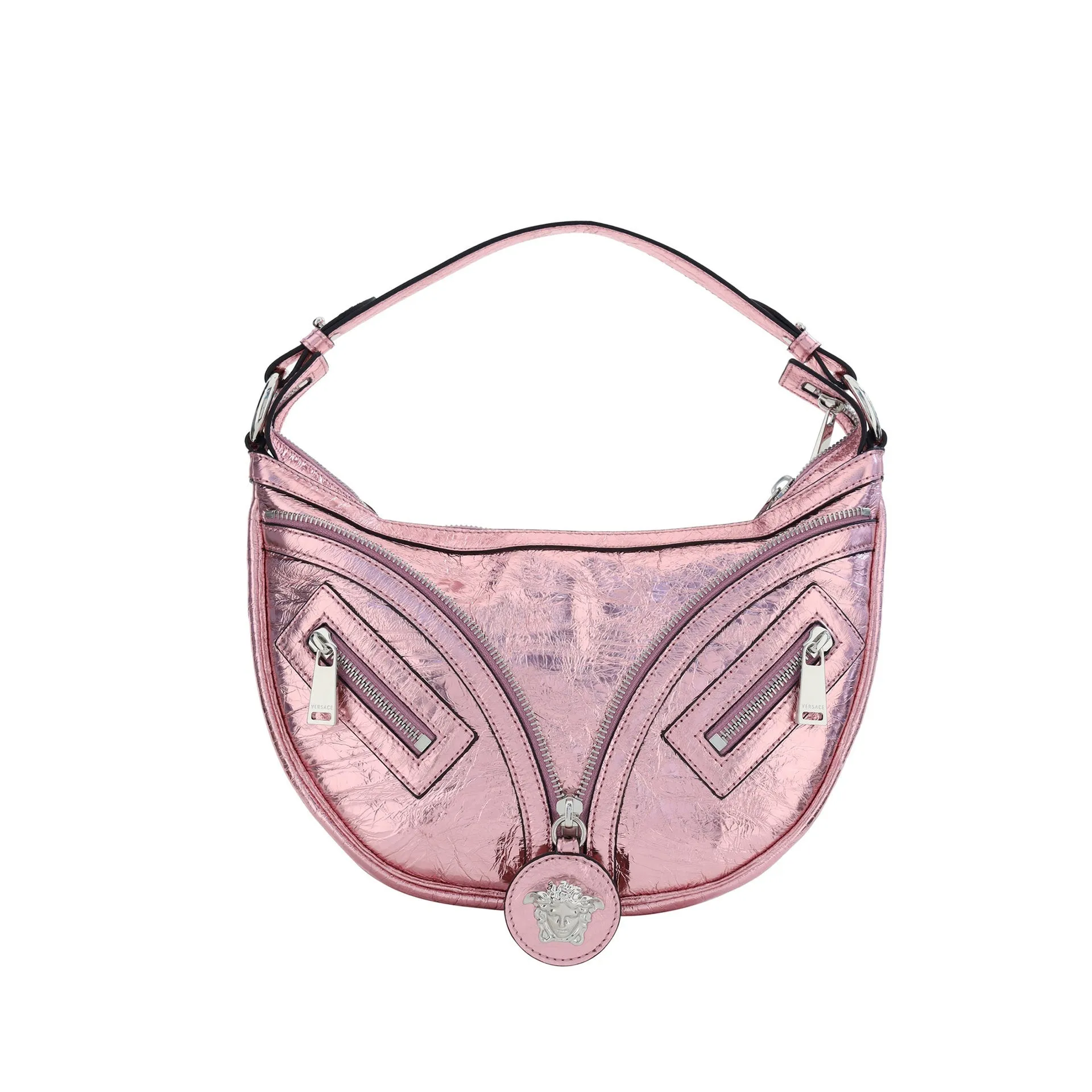 Versace Repeat Hobo Shoulder Bag-Pink-WOMEN sold by Siebentaschen