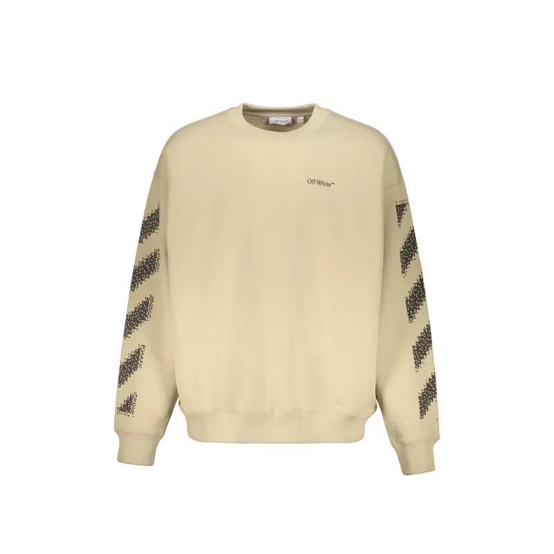 Off-White Logo Sweatshirt-Beige-MEN made by Siebentaschen
