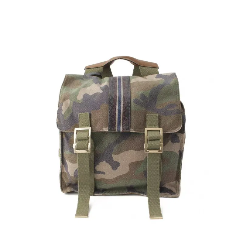 Valentino Military Canvas Backpack-Green-MEN made by Valentino