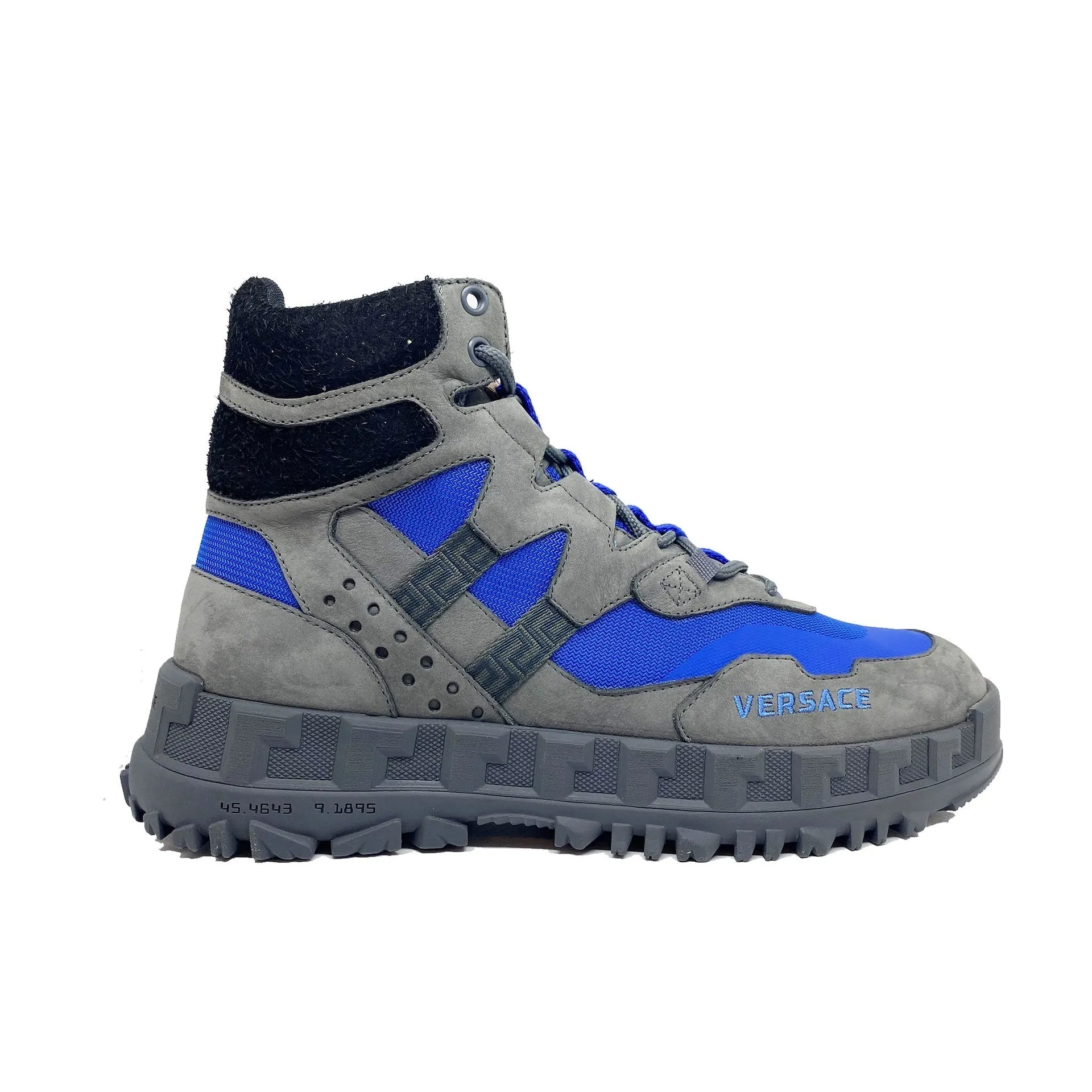 Versace Suede Hiking Boots-Gray-MEN sold by Siebentaschen