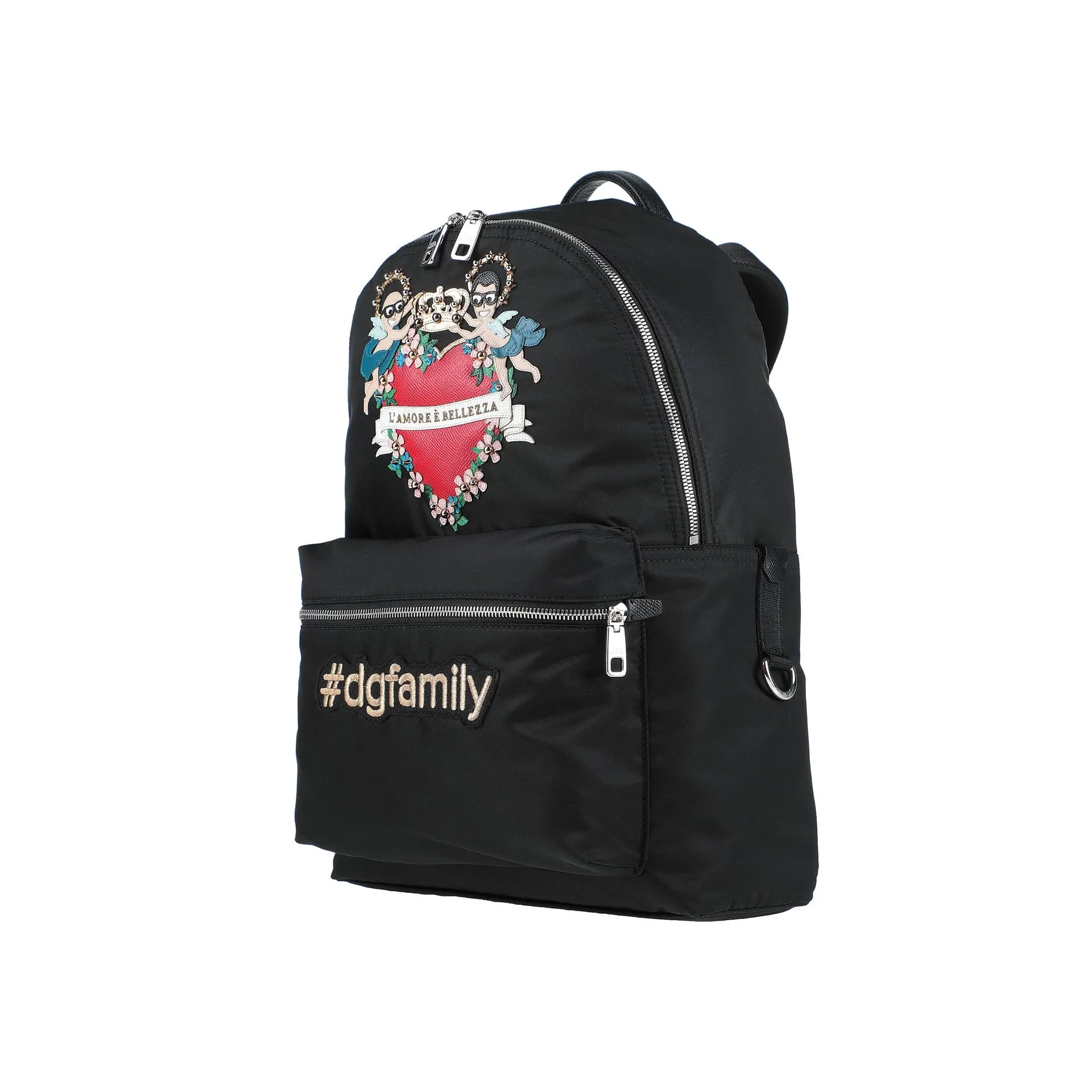 Dolce & Gabbana Family Patch Backpack-Black-MEN sold by Siebentaschen product image thumbnail 2