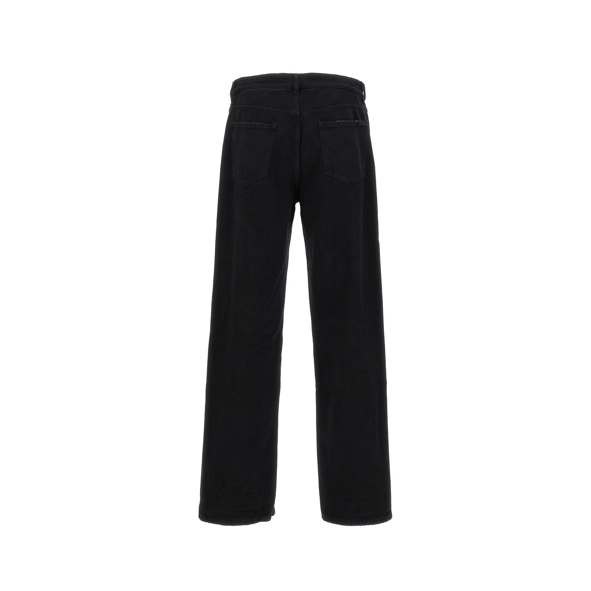 Saint Laurent Long Baggy Denim Jeans-Black-WOMEN sold by Siebentaschen product image thumbnail 2