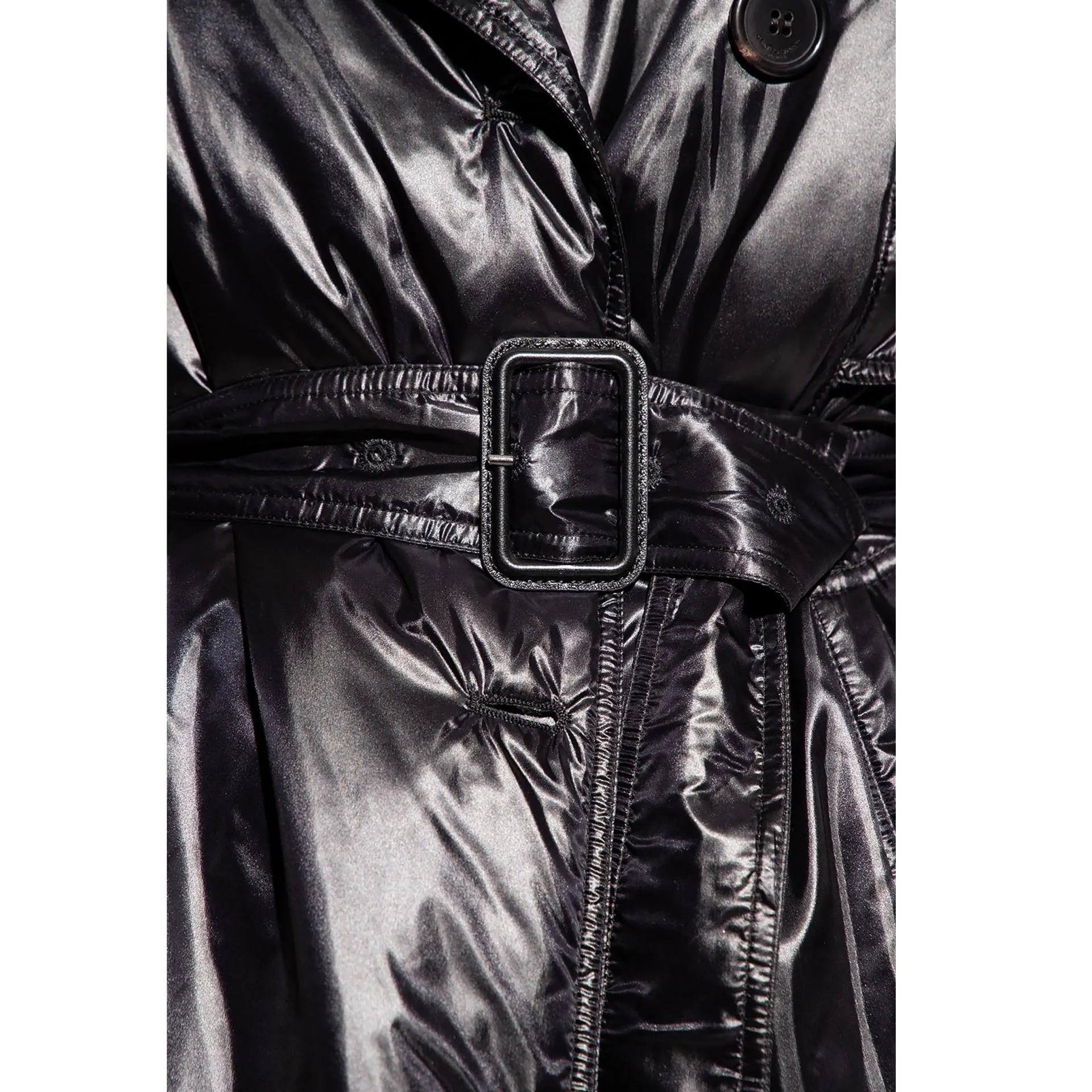 Saint Laurent Lightweight Padded Coat-Black-WOMEN sold by Siebentaschen product image thumbnail 4