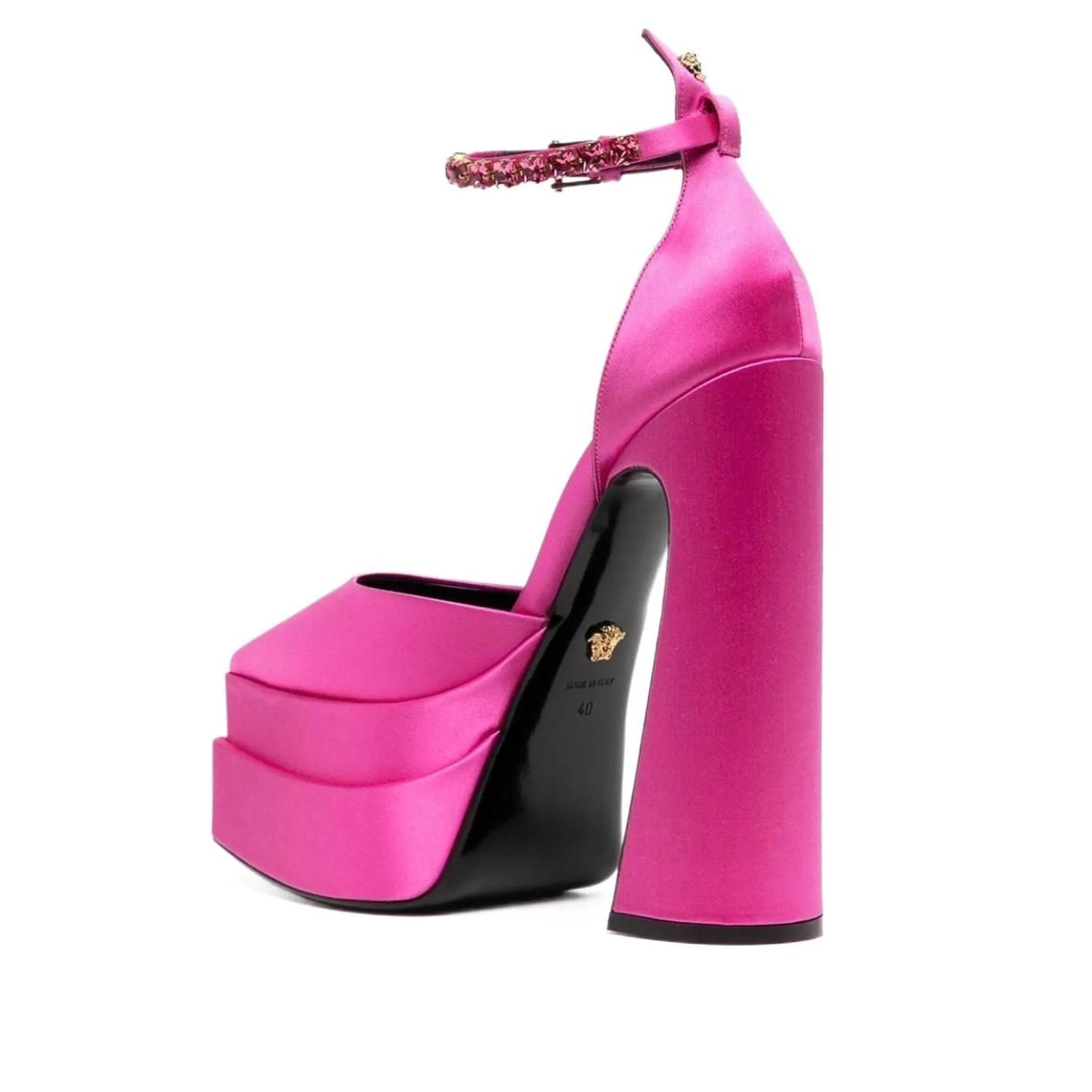 Versace Silk Satin Pumps-Pink-WOMEN sold by Siebentaschen product image thumbnail 3
