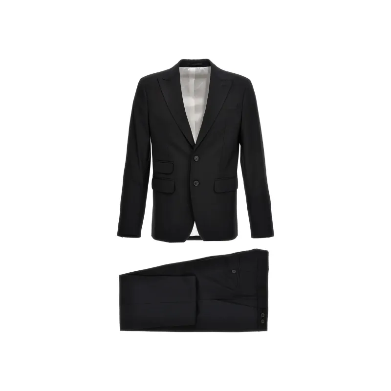 Dsquared2 Wool Suit-Black-MEN made by DSQUARED2