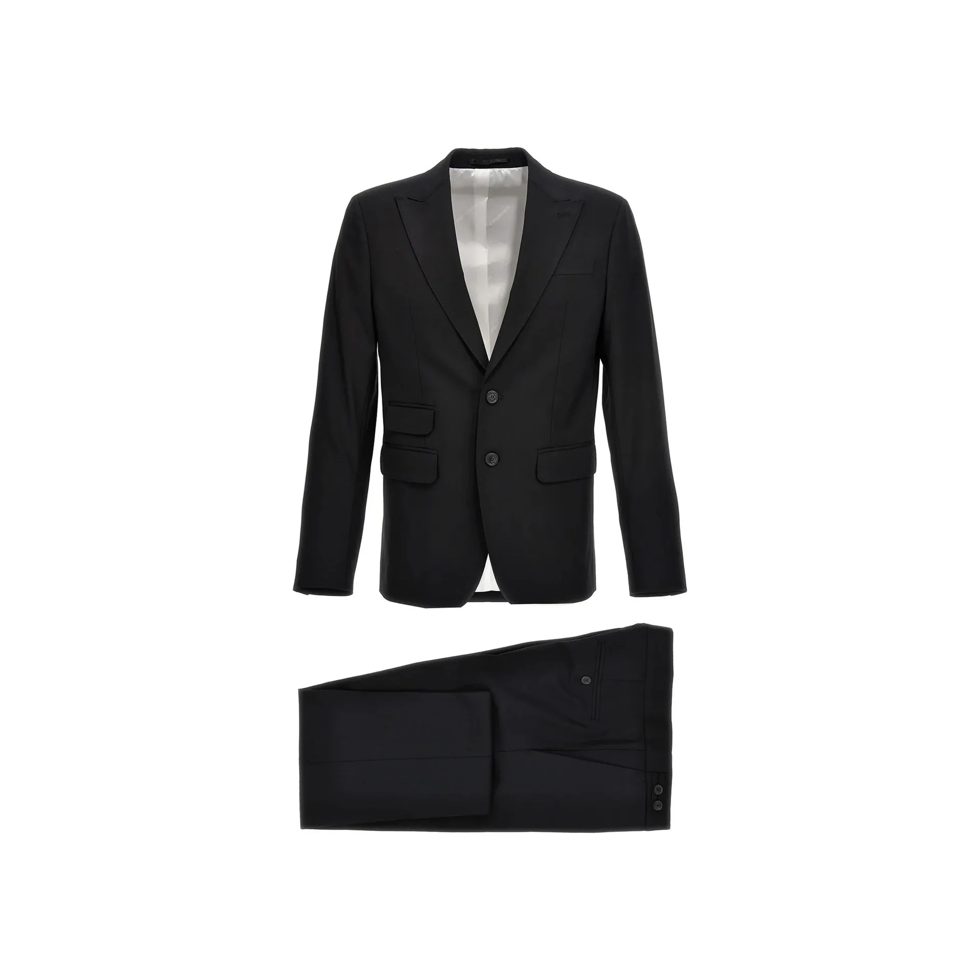 Dsquared2 Wool Suit-Black-MEN sold by Siebentaschen