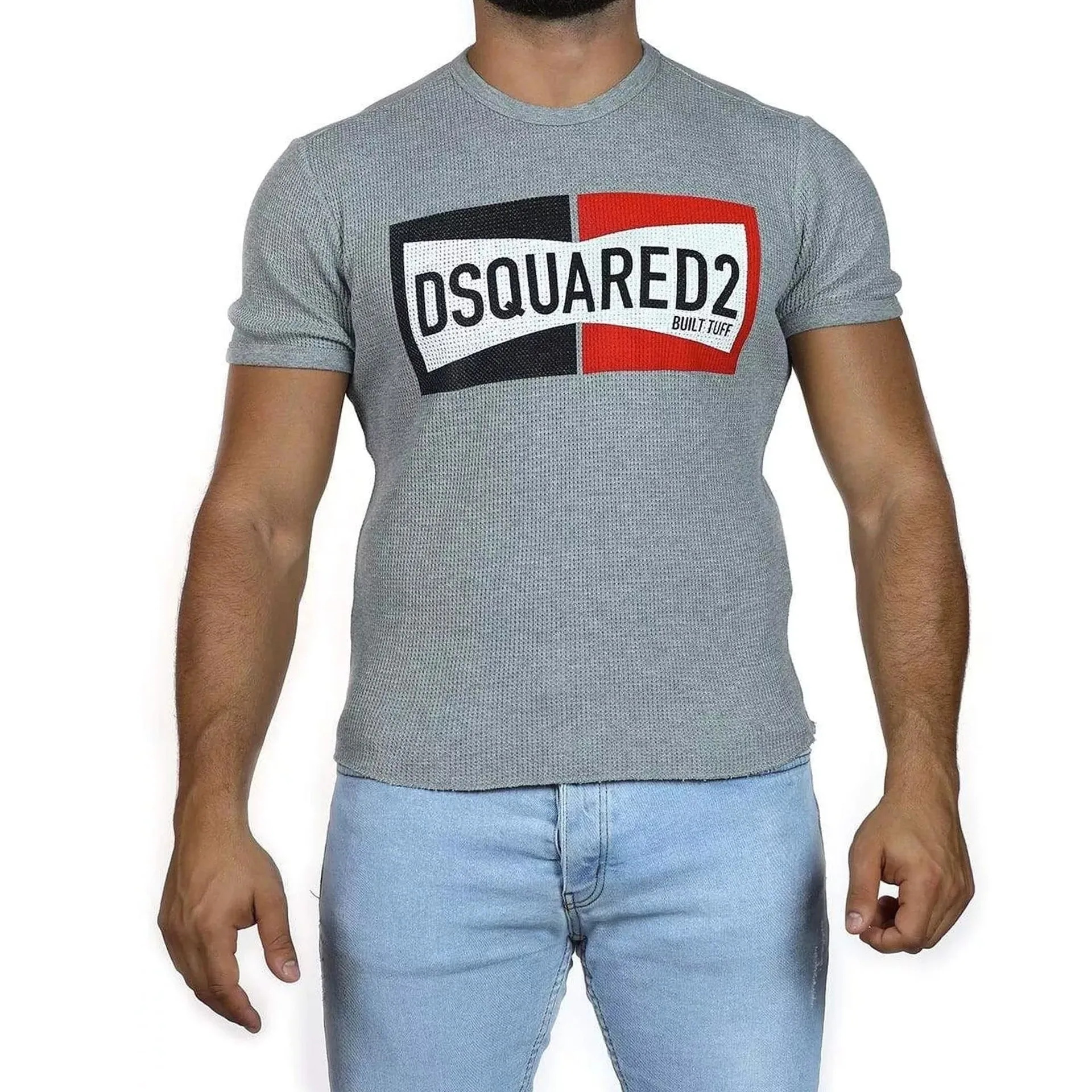 Dsquared2 Two Tone Logo T-Shirt-Gray-MEN sold by Siebentaschen product image thumbnail 2