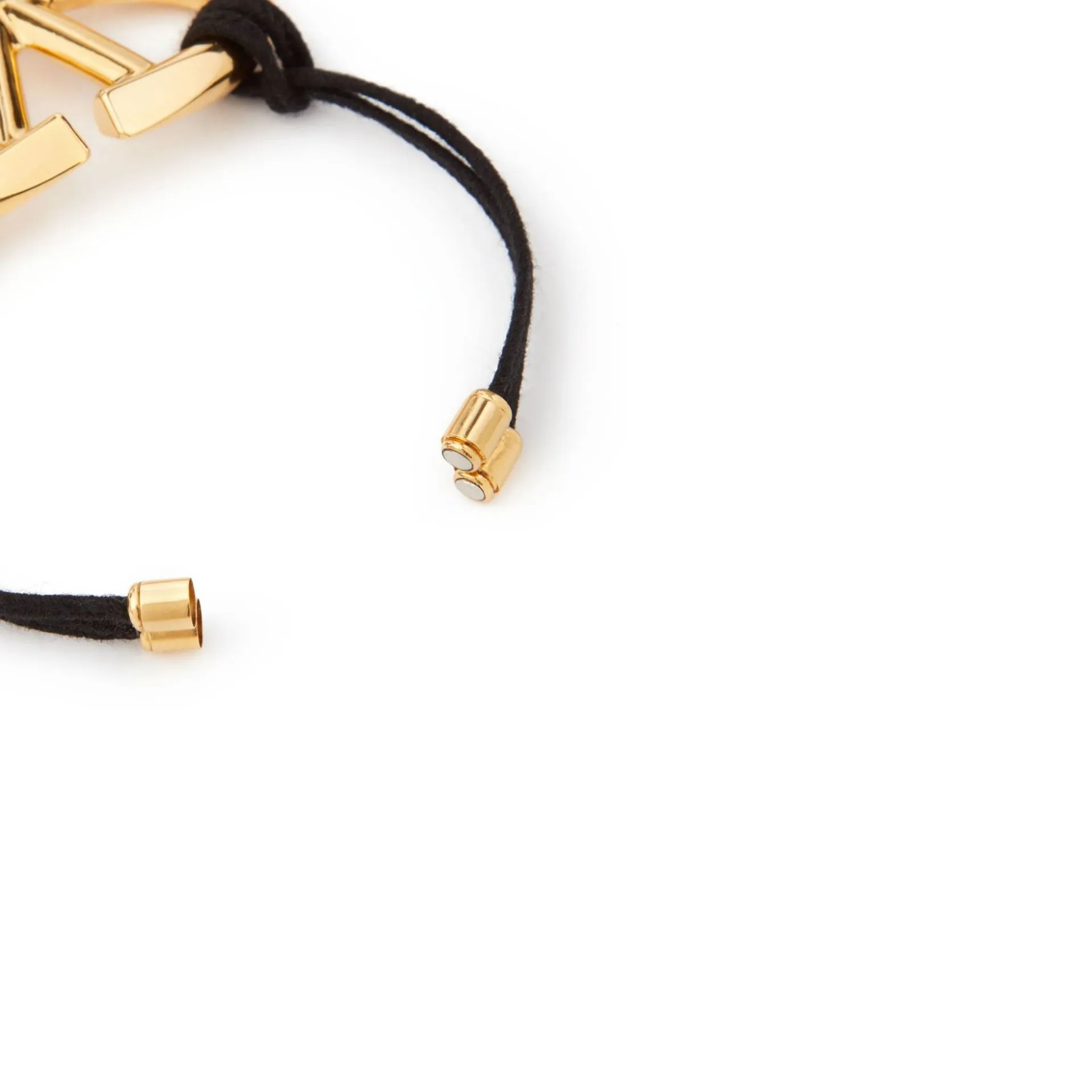 Valentino Garavani V-Logo Cotton Bracelet-Black-WOMEN sold by Siebentaschen product image thumbnail 4