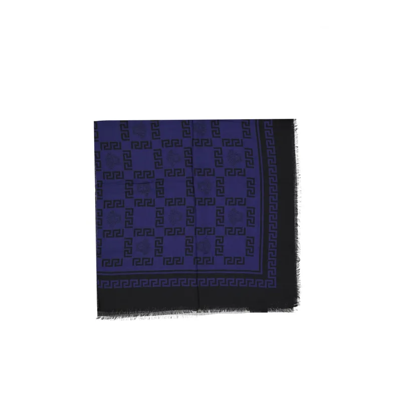 VERSACE Foulard Square Scarf-Blue-WOMEN made by Versace