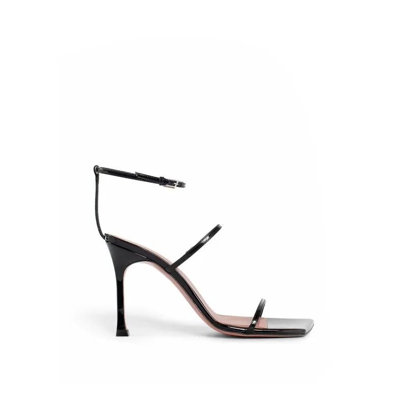 Amina Muaddi Maya Sandals-Black-WOMEN sold by Siebentaschen