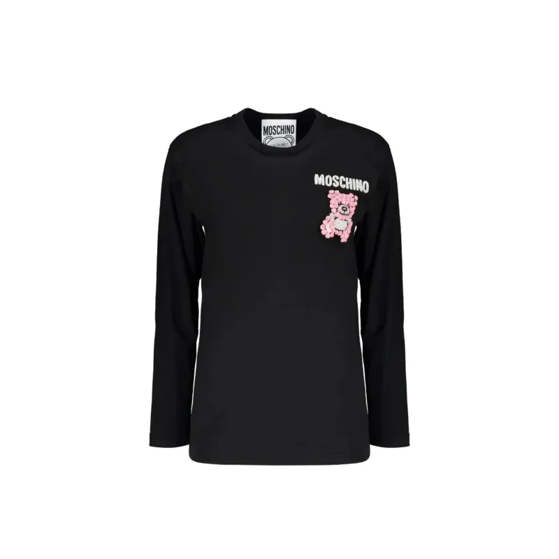 Moschino Couture Long Sleeve T-shirt-Black-WOMEN made by Siebentaschen