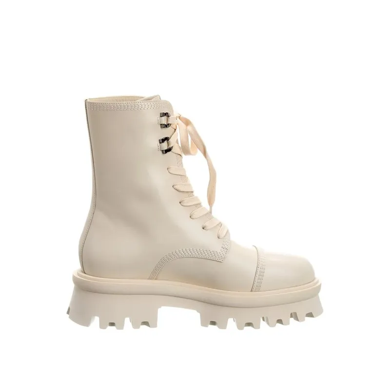 SALVATORE FERRAGAMO Kira ankle boots-White-WOMEN sold by Siebentaschen