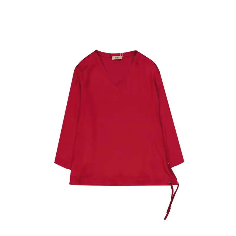 Herno long-sleeve V-neck top made by Herno