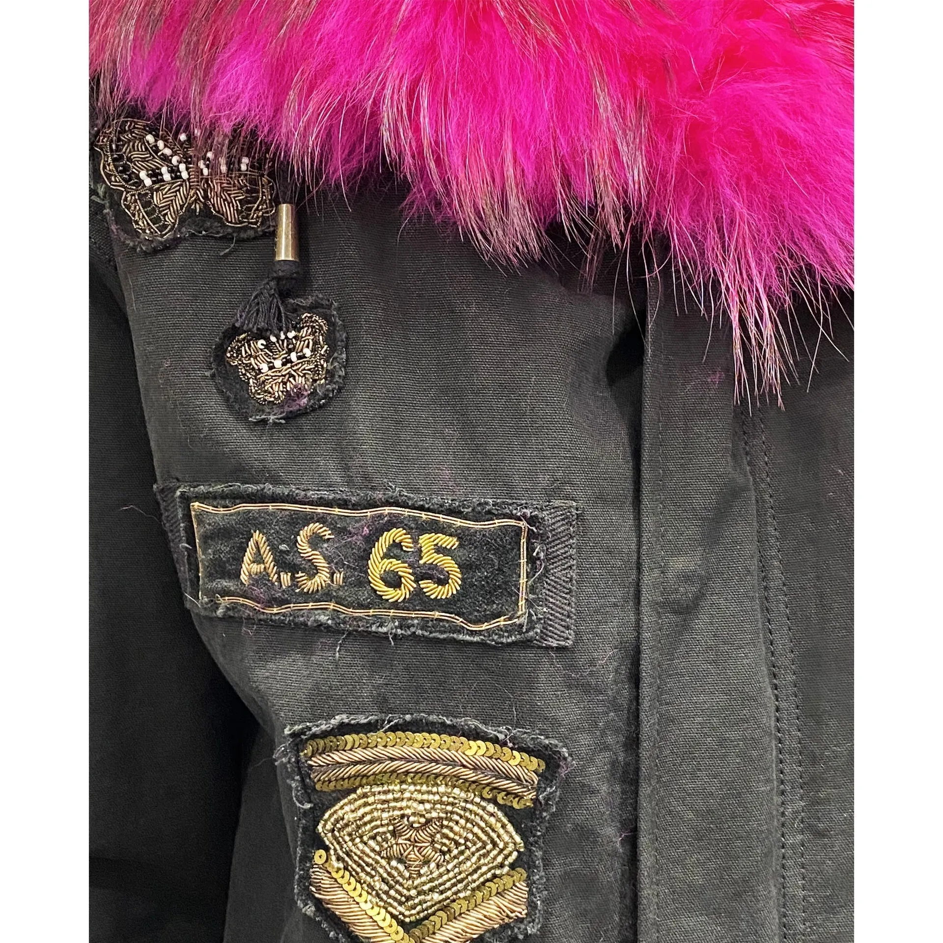 As65 Canvas Embellished Parka Jacket sold by Siebentaschen product image thumbnail 3