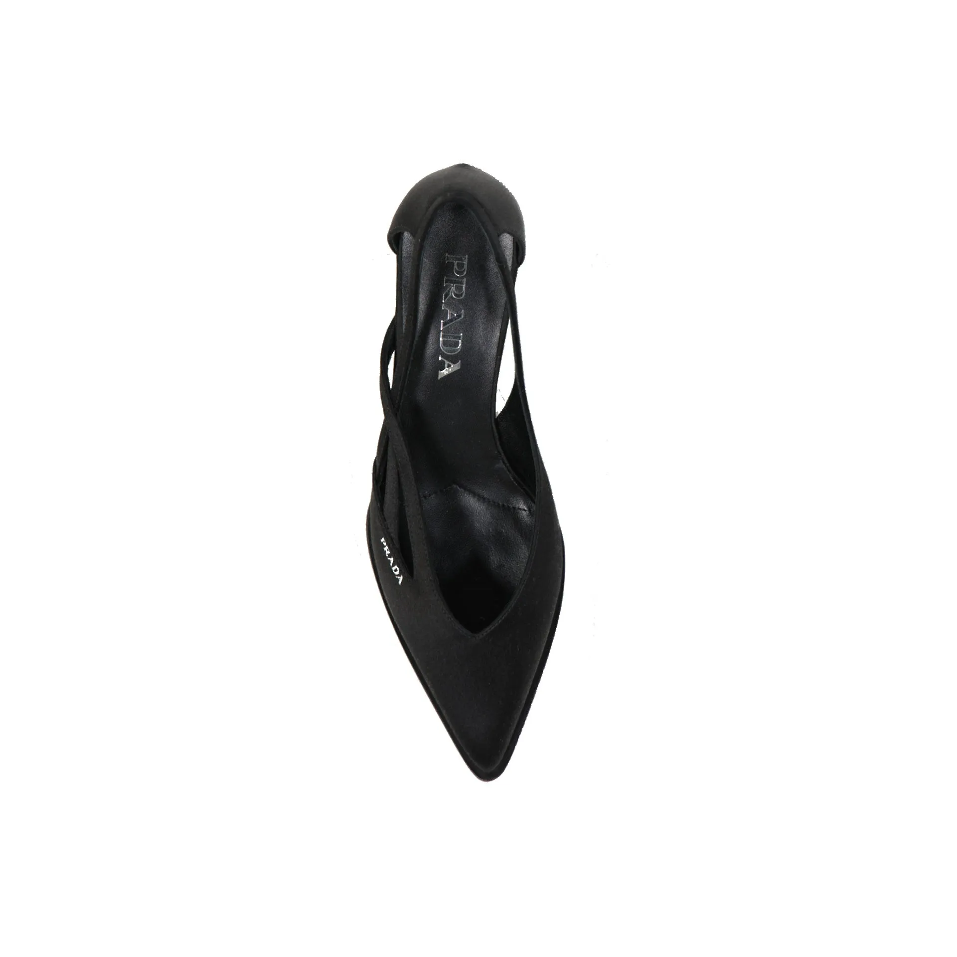 Prada 55mm Cut-Out Satin Pumps sold by Siebentaschen product image thumbnail 3