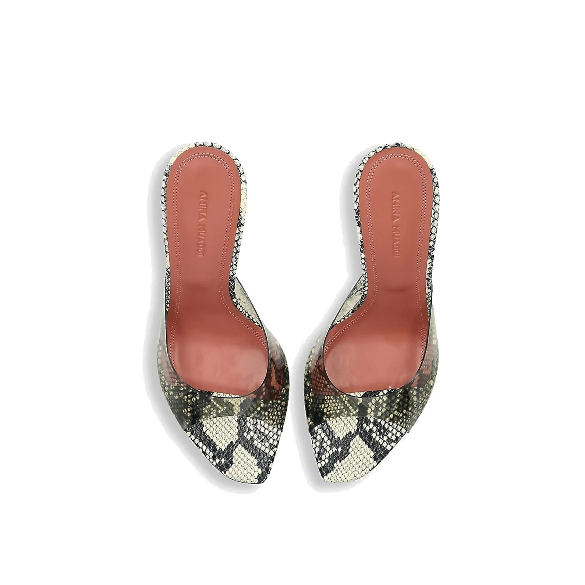 Amina Muaddi Alexa Glass 95 Snake Sandals sold by Siebentaschen product image thumbnail 4