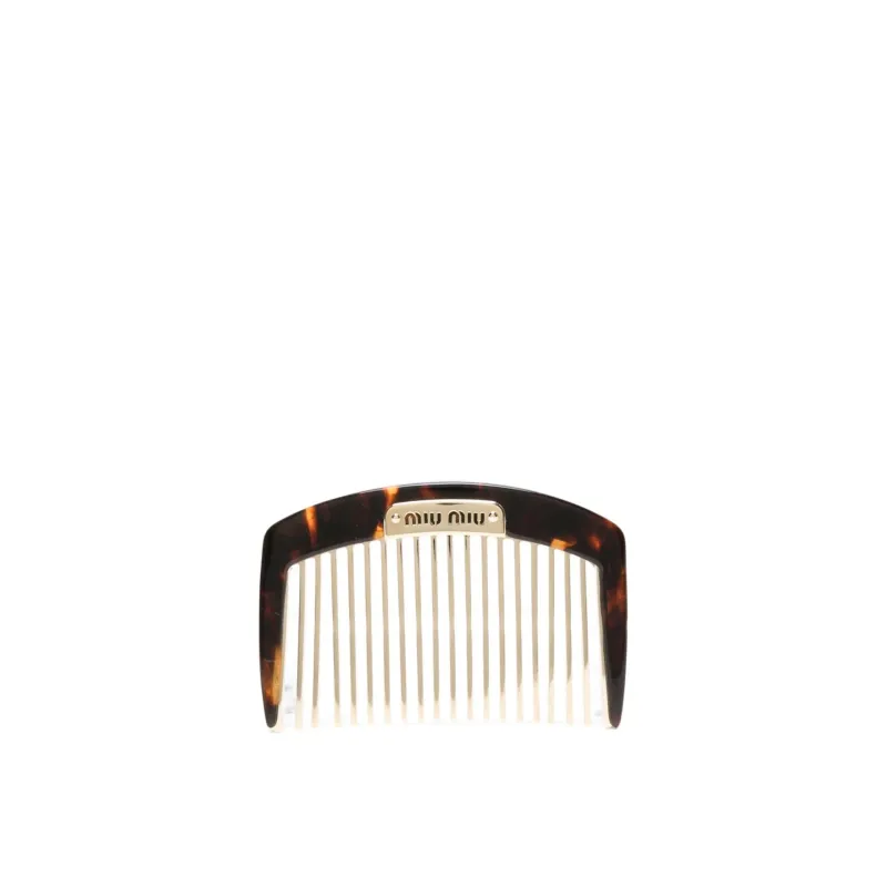 Miu Miu Hair Tortoiseshell Hair Comb made by Miu Miu