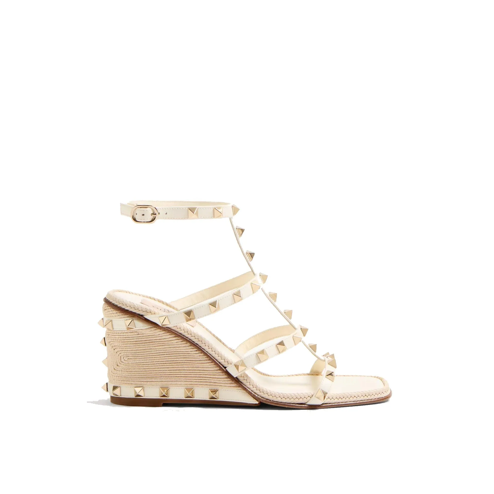 Valentino Garavani Rockstud Wedge Sandals sold by Siebentaschen