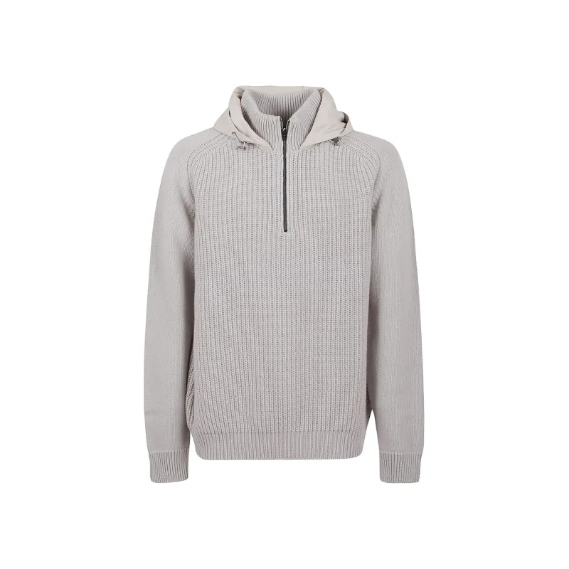 Herno Resort Hooded Wool Sweater made by Herno