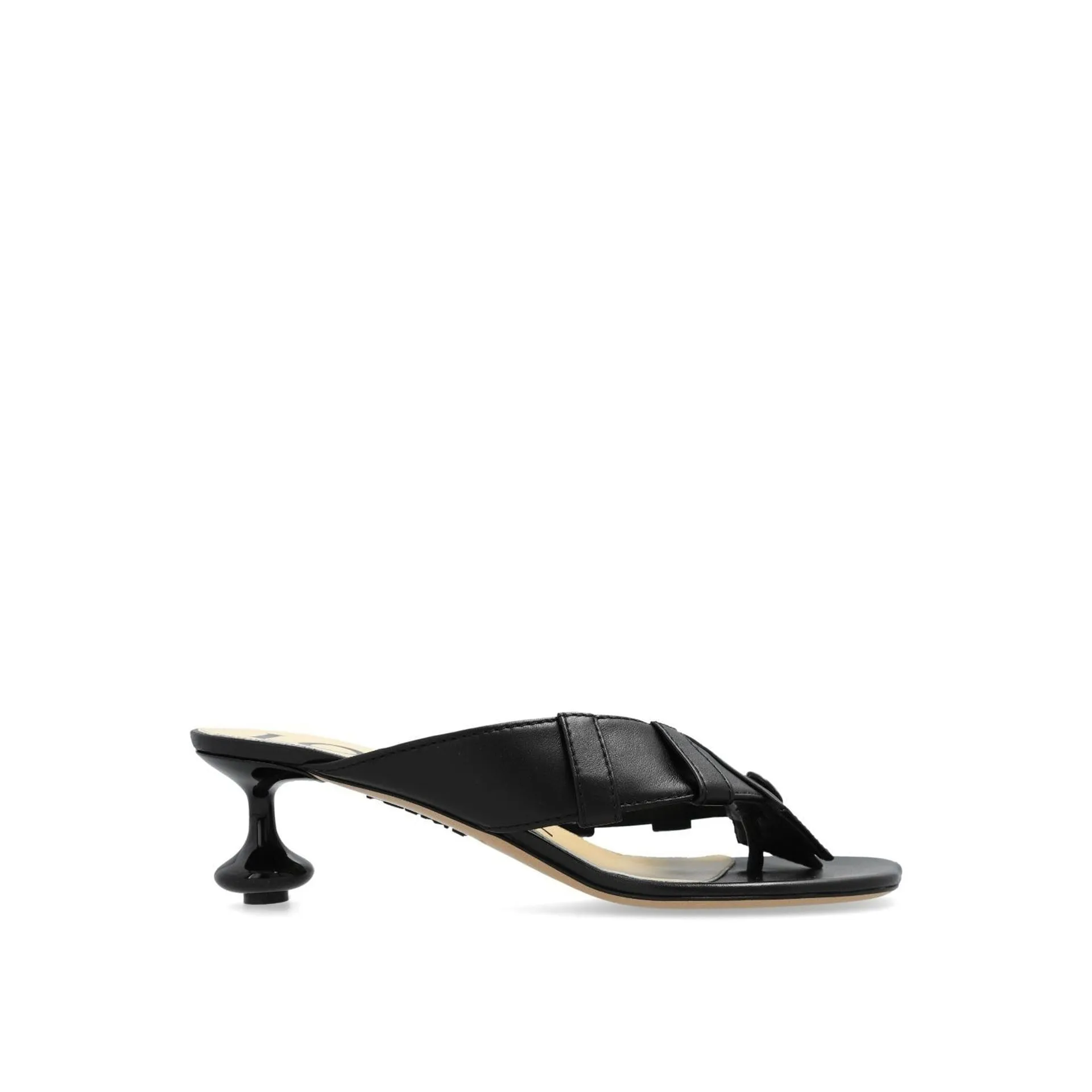 Loewe Toy Panta 45MM Leather Sandals sold by Siebentaschen