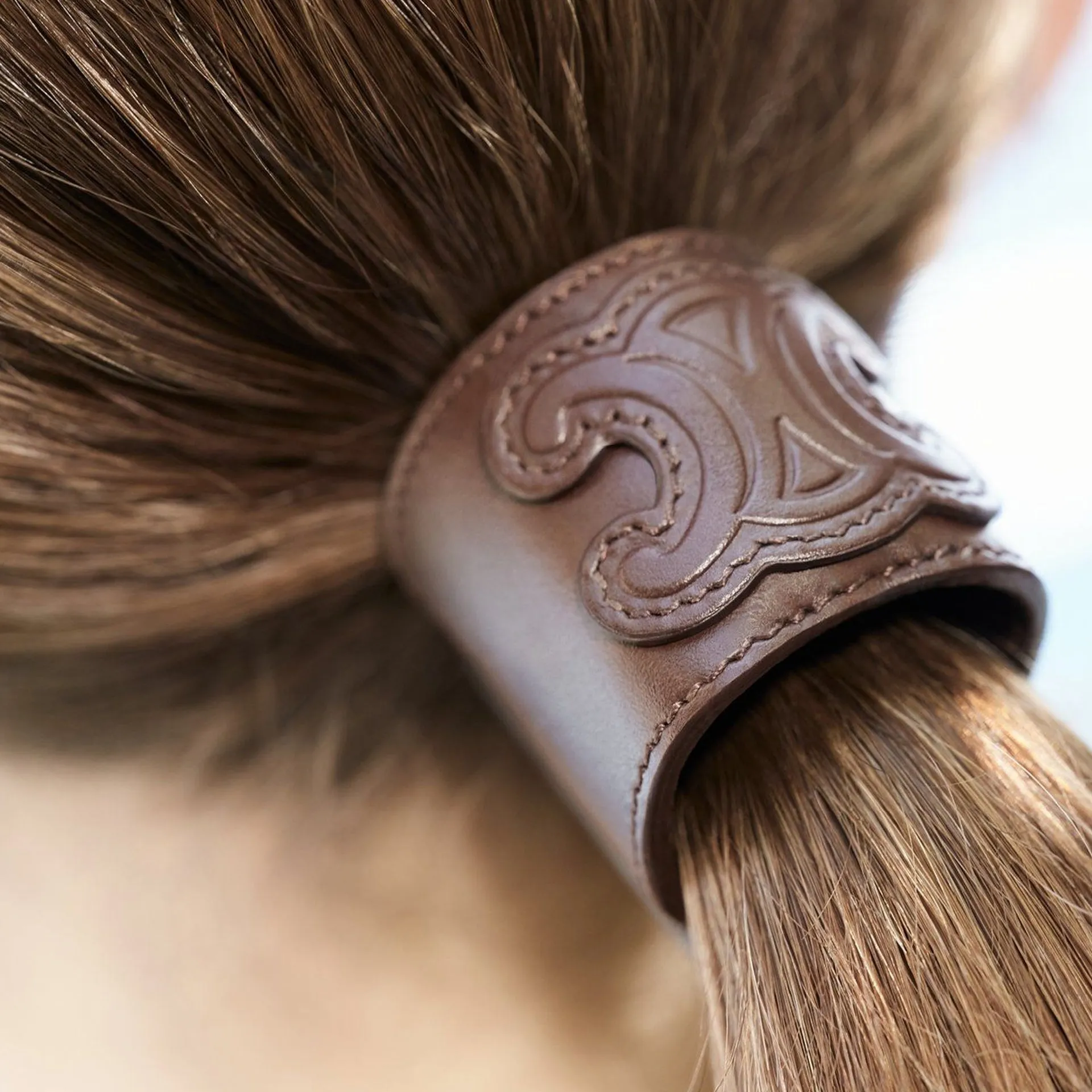 Celine Leather Hair Cuff sold by Siebentaschen product image thumbnail 5