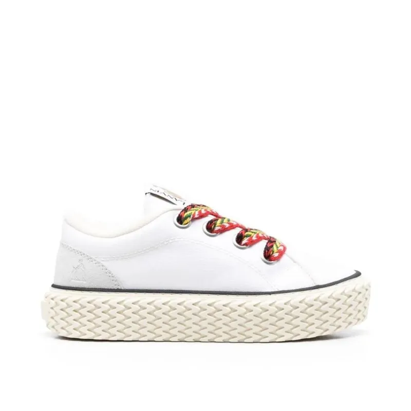 Lanvin Cotton Lace-Up Sneakers sold by Siebentaschen
