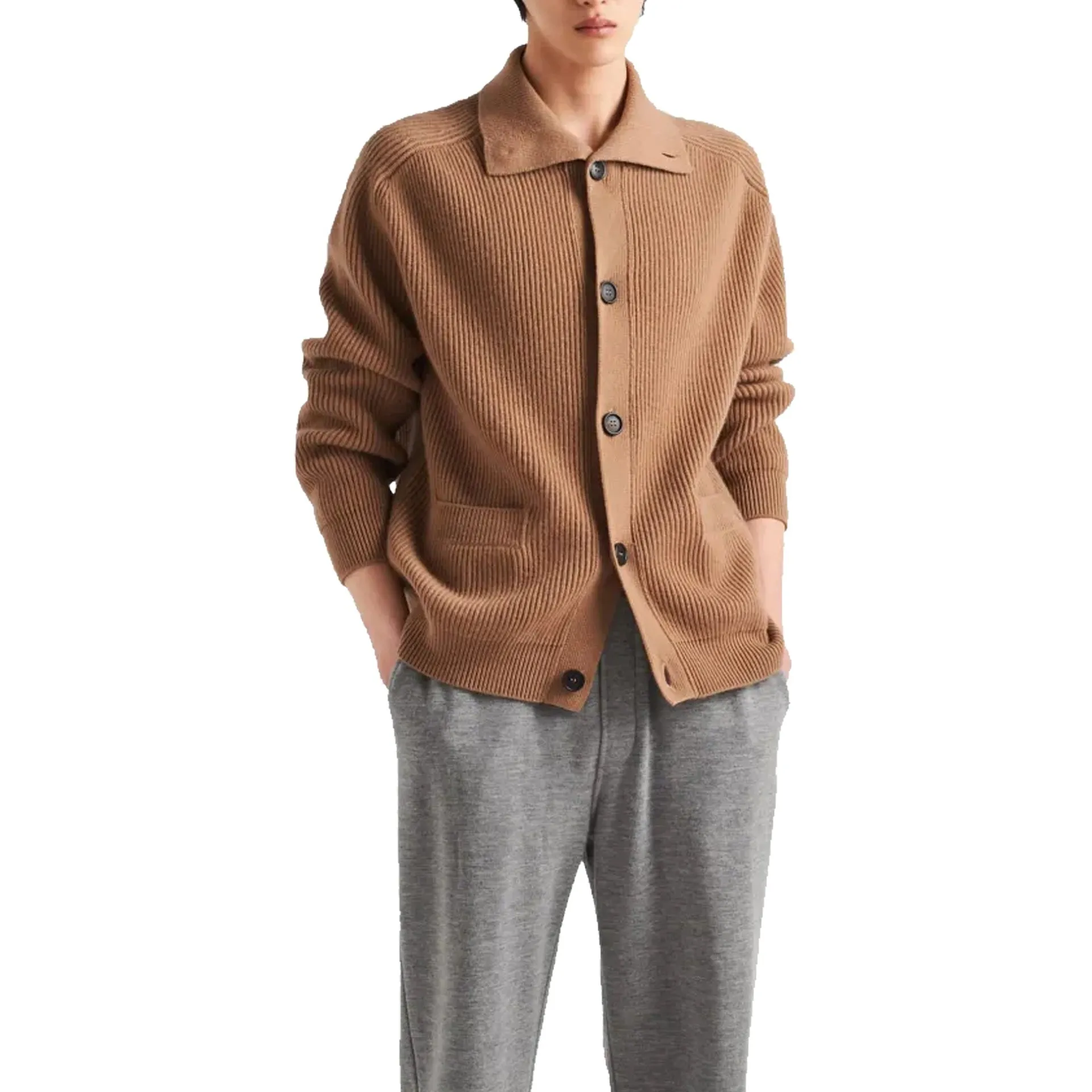 Prada Ribbed Knit Cashmere Cardigan sold by Siebentaschen product image thumbnail 2
