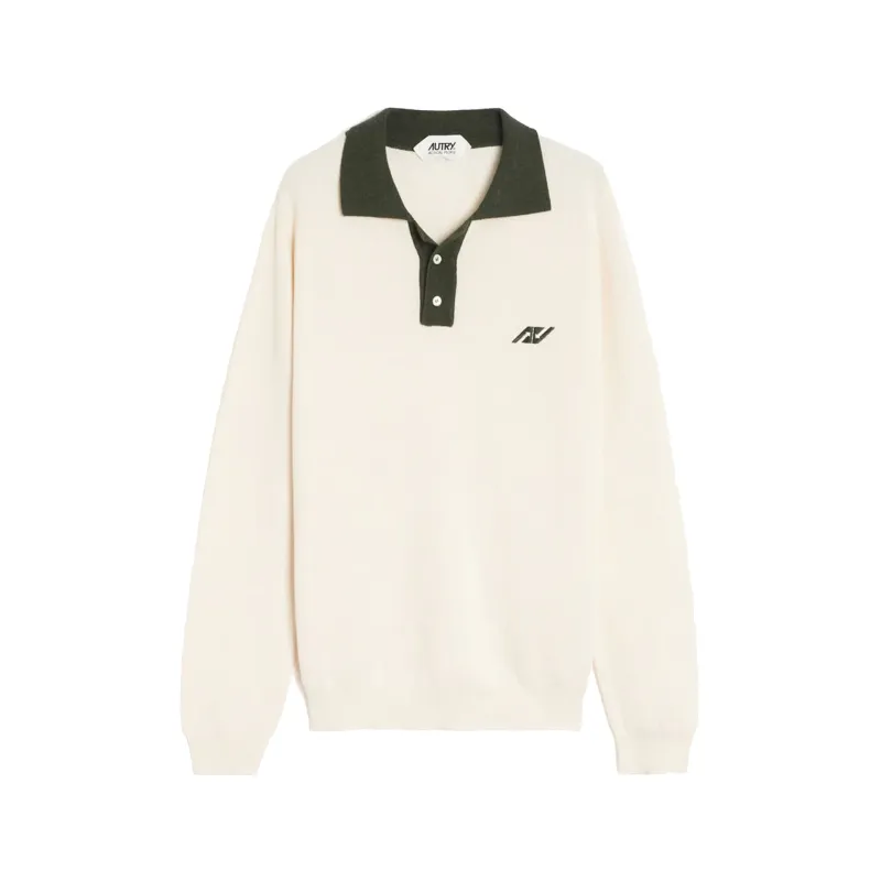 Autry Sporty Long Sleeve Polo made by Autry