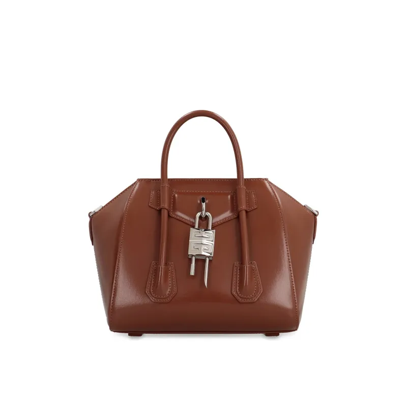 Givenchy Antigona Lock Mini Leather Handbag sold by Siebentaschen