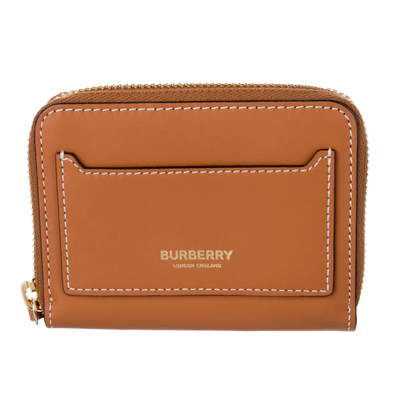 Burberry Brown wallet Zip Around Mini made by Burberry