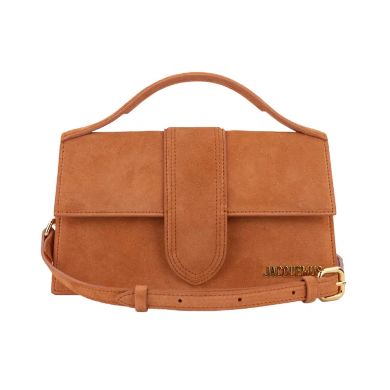 Jacquemus Bambino Suede Shoulder bag, rust velvet made by Jacquemus