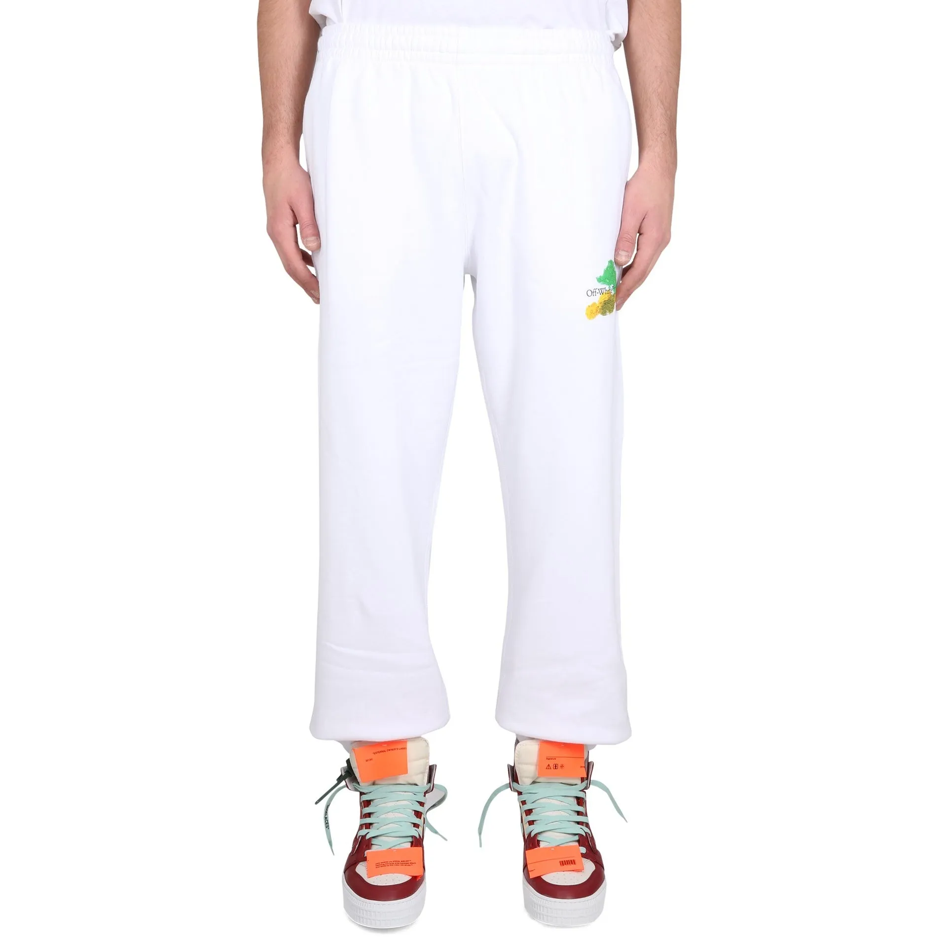Off-White Cotton Logo Sweatpants sold by Siebentaschen product image thumbnail 2