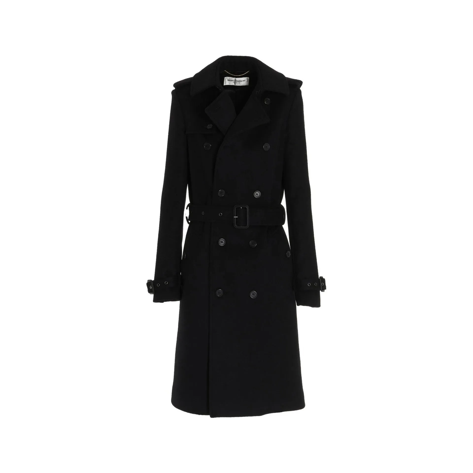 Saint Laurent wool coat sold by Siebentaschen