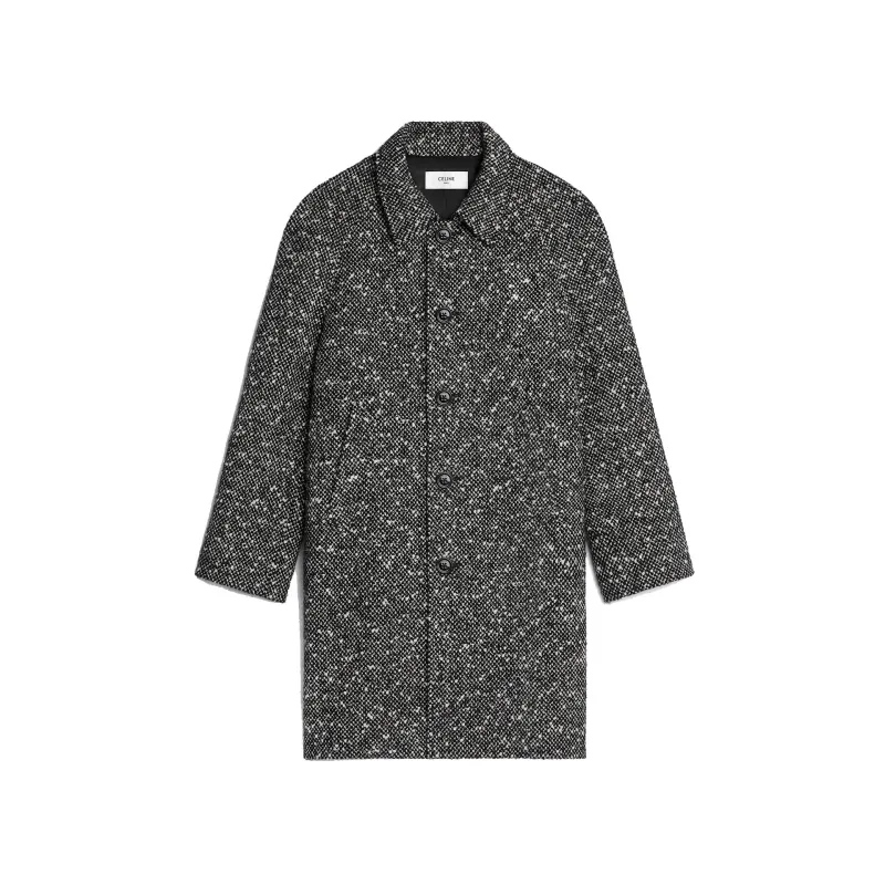 Céline Camden Wool Tweed Coat made by Celine