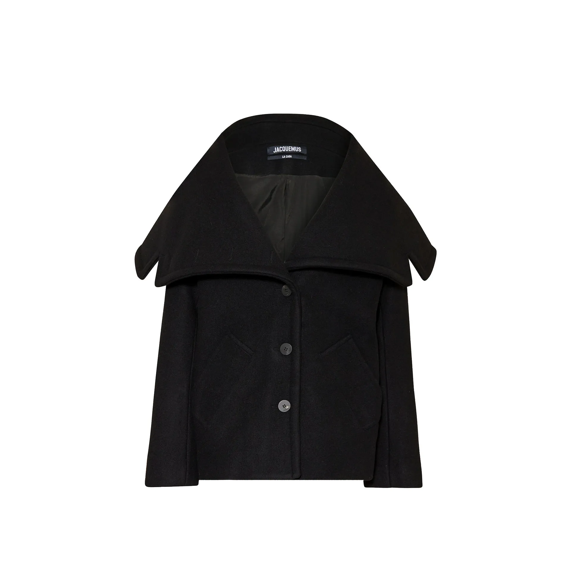 Jacquemus Le Caban Caruso Draped-collar Jacket sold by Siebentaschen