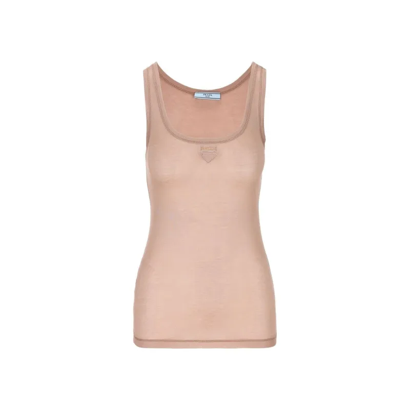 Prada Sleeveless Logo Top made by Prada