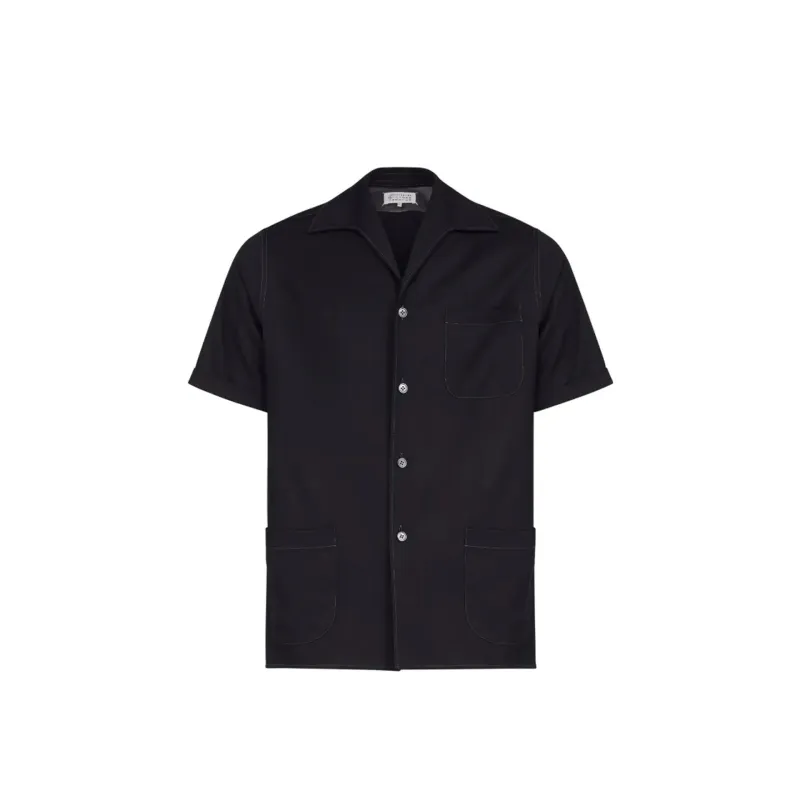 Maison Margiela short-sleeve wool shirt made by Maison Margiela