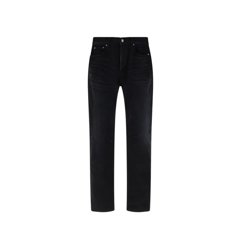 Saint Laurent Cotton Denim Jeans made by Yves Saint Laurent