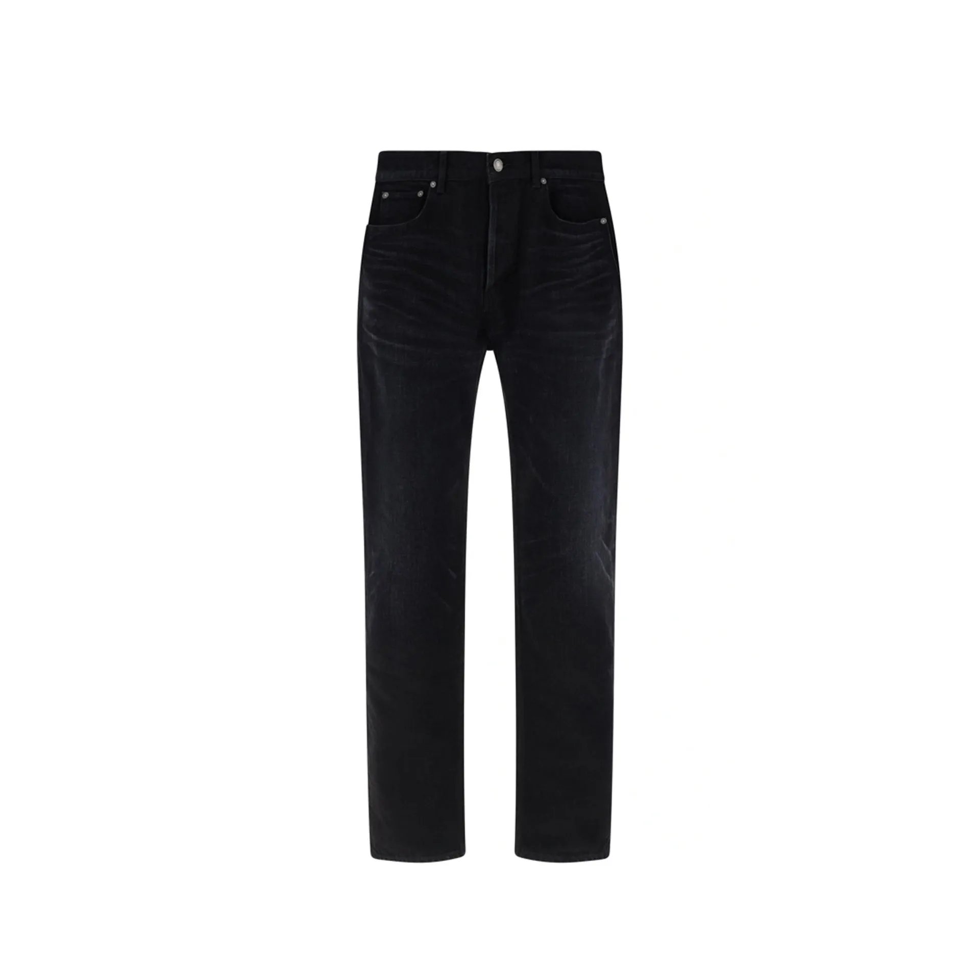 Saint Laurent Cotton Denim Jeans sold by Siebentaschen