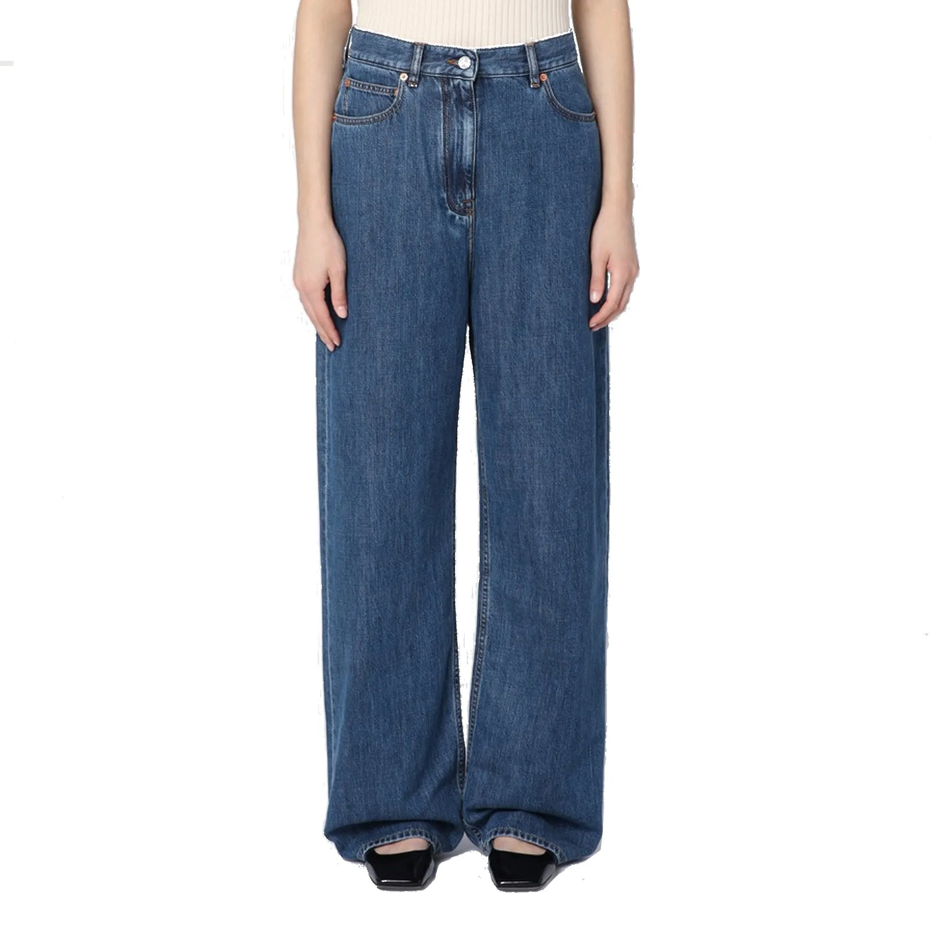 Valentino Wide Leg Denim Jeans sold by Siebentaschen product image thumbnail 2