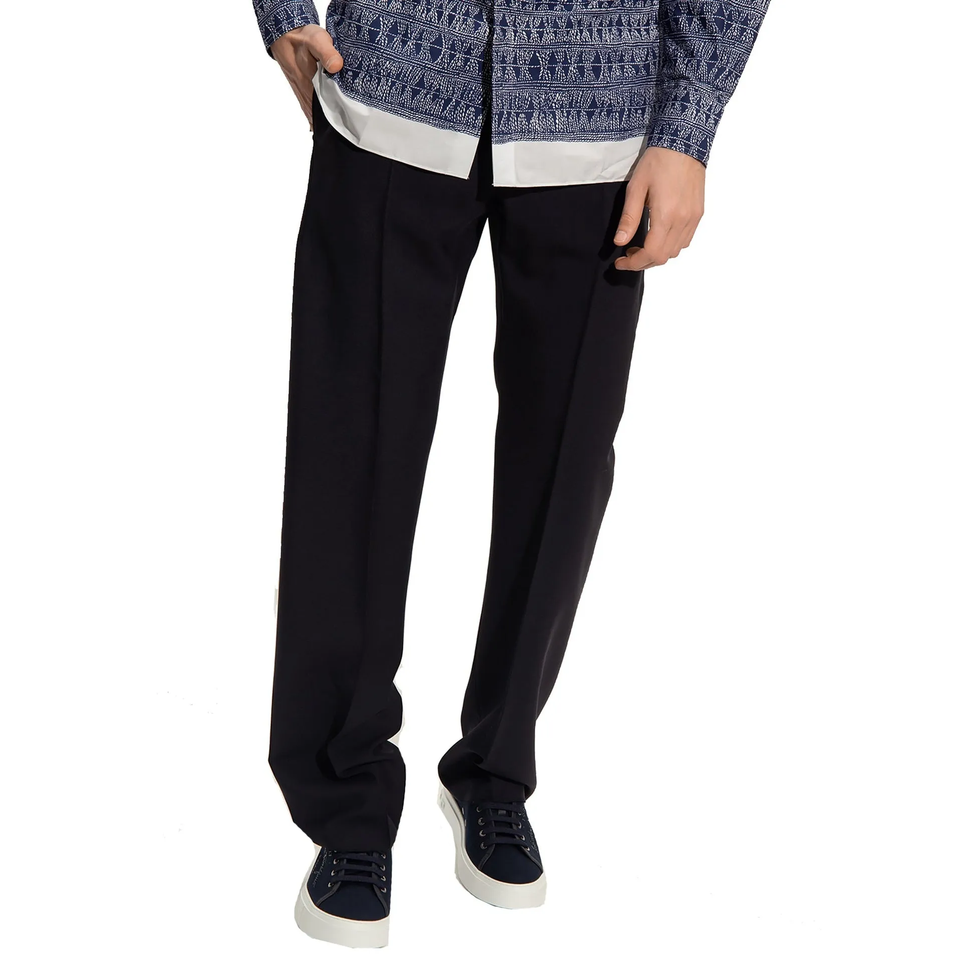 Salvatore Ferragamo Cotton And Silk Pants sold by Siebentaschen product image thumbnail 2