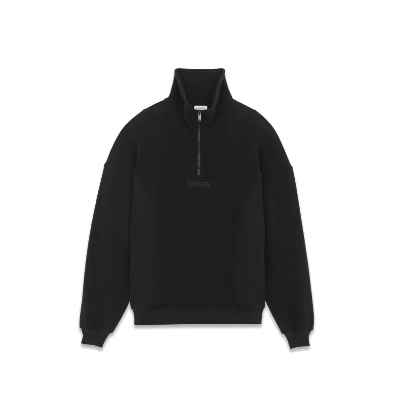 Saint Laurent Cotton Fleece Sweatshirt made by Yves Saint Laurent