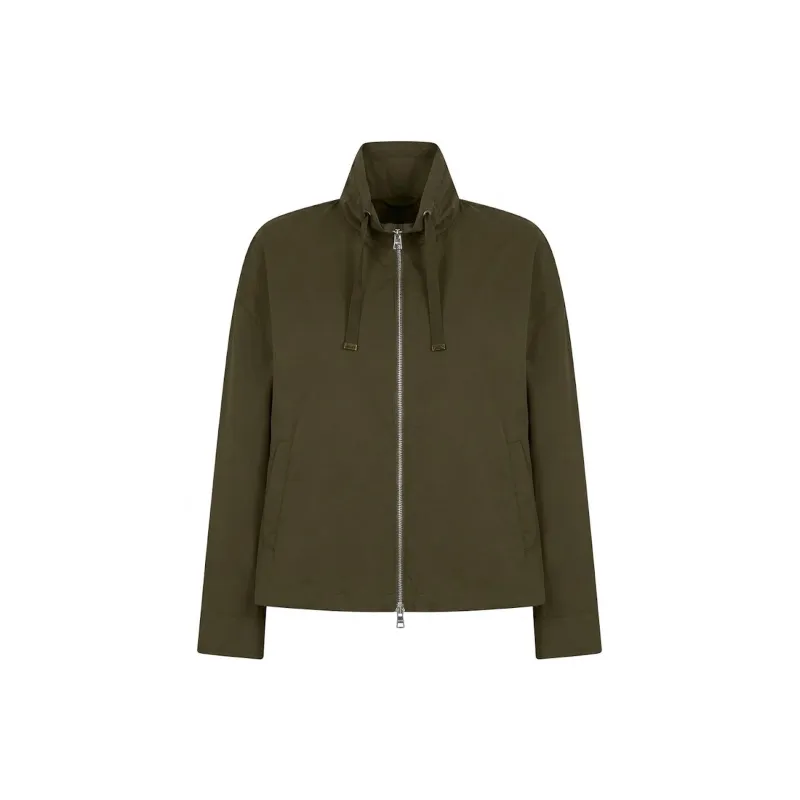 Herno Women's High-Neck Drawstring Zip Jacket – Made in Italy made by Herno