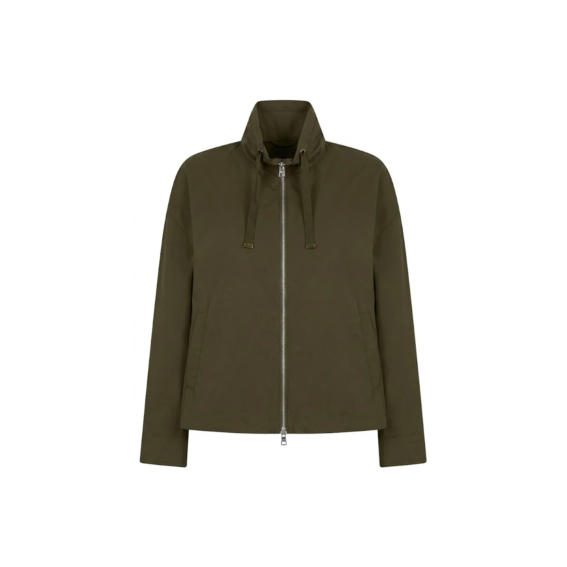 Herno Women's High-Neck Drawstring Zip Jacket – Made in Italy sold by Siebentaschen
