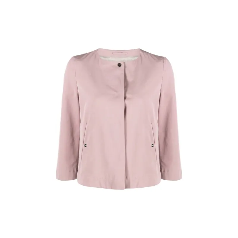 Herno Collarless Cropped-Sleeve Jacket made by Herno