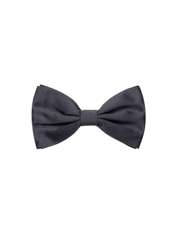 Dolce & Gabbana Dark Grey Silk Bow Tie – 6.5cm made by Dolce & Gabanna