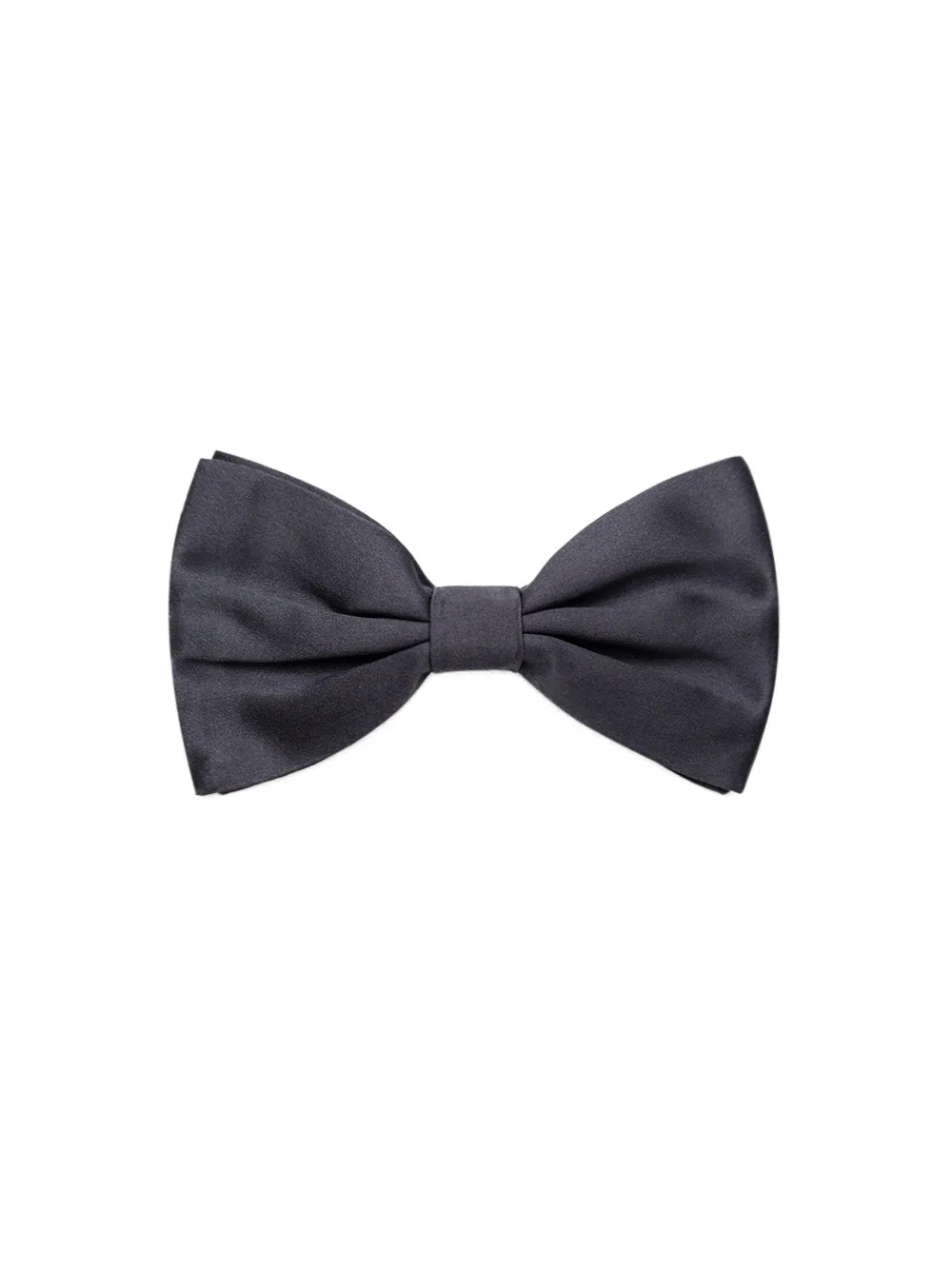 Dolce & Gabbana Dark Grey Silk Bow Tie – 6.5cm sold by Siebentaschen